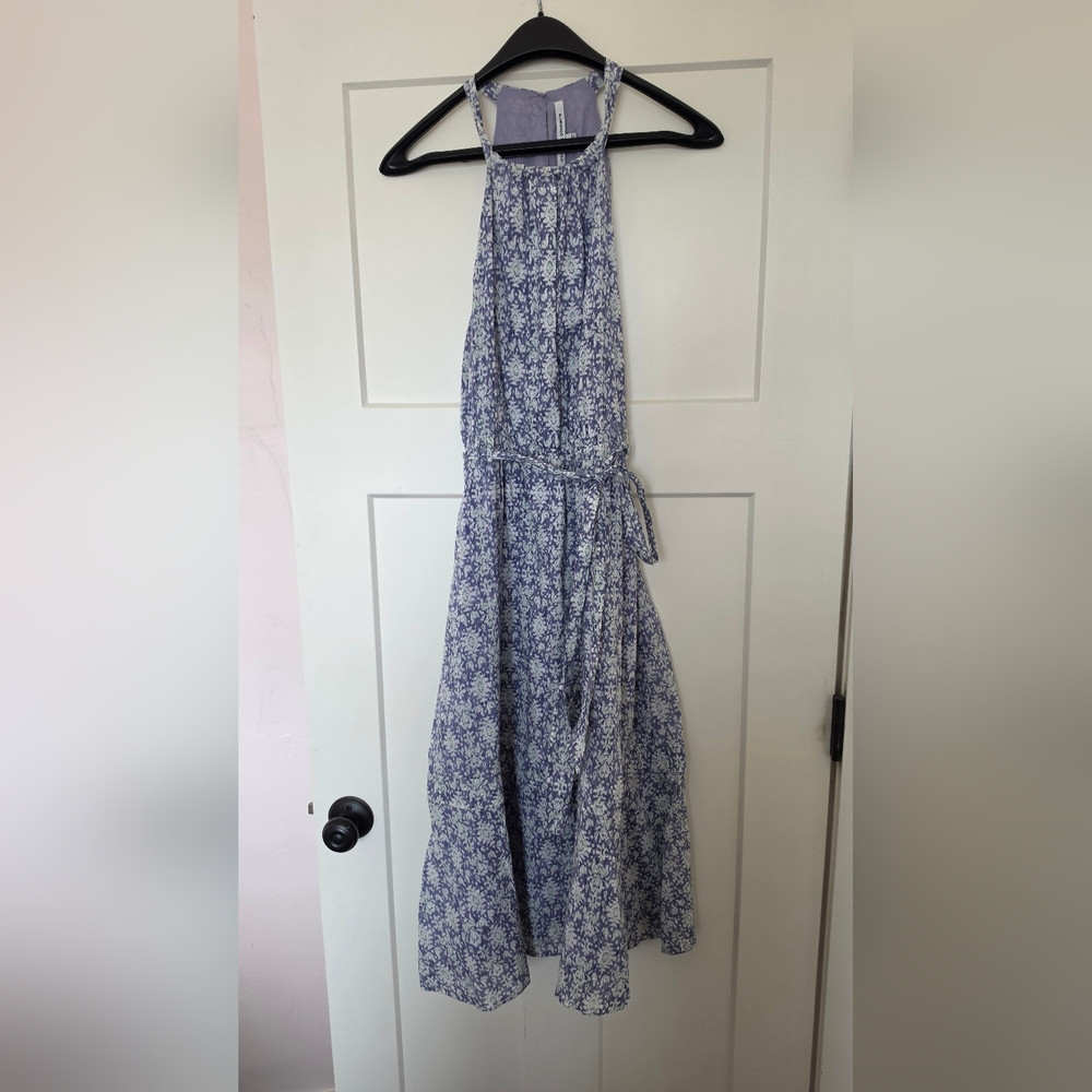 Collective Concepts Lavender Paisley Halter Maxi Dress
